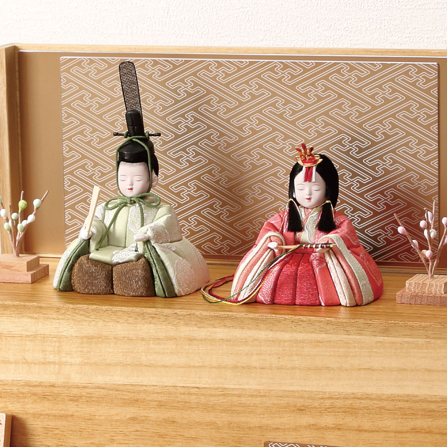 人形の田辺 / 【一秀】木目込雛人形 桃山雛（M-I011-E）