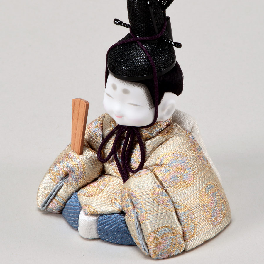 人形の田辺 / 【真多呂】木目込雛人形 くるみ雛A 親王飾り