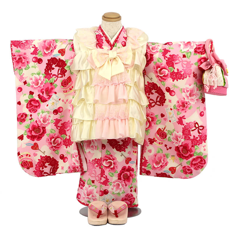 七五三レンタル｜三歳｜松田聖子さん プロデュース｜ピンク×クリーム