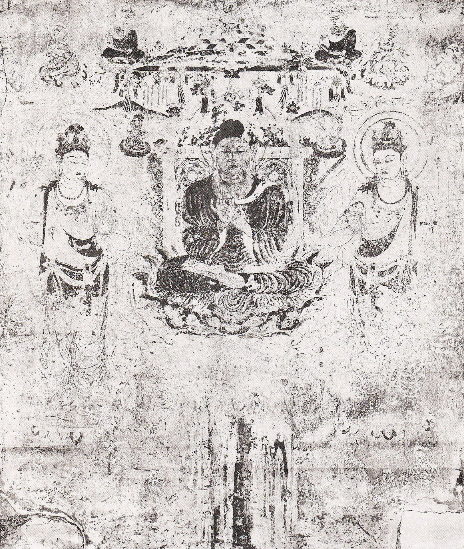 丸井金猊 - KINGEI MARUI｜第6号壁 阿弥陀浄土図 - 安田靫彦 吉田善彦