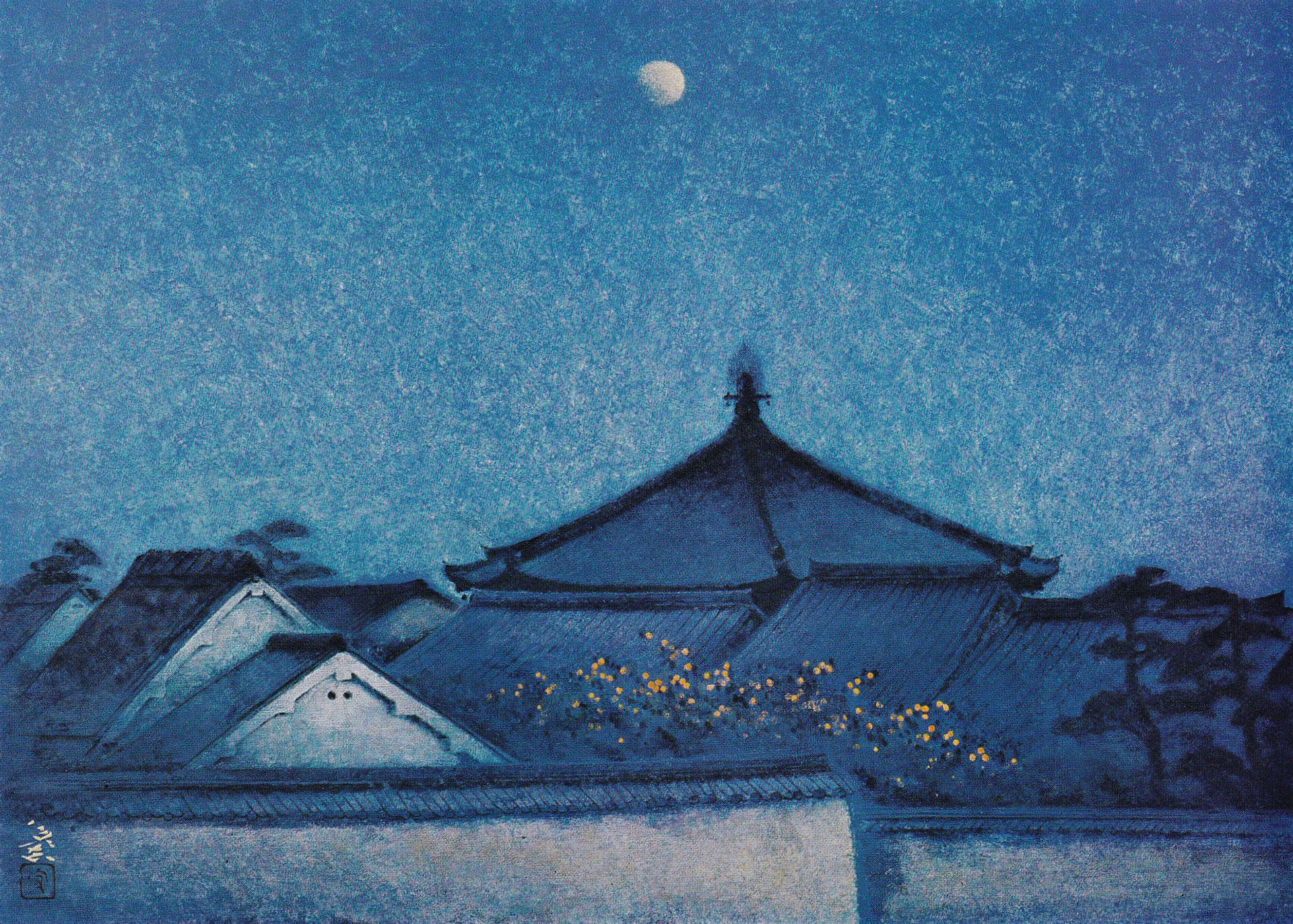 丸井金猊 - KINGEI MARUI｜第10号壁 薬師浄土図(部分) - 守屋多々志