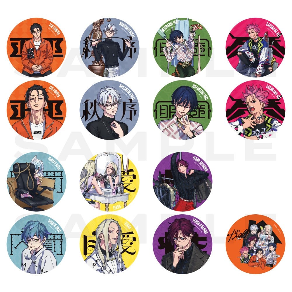 CHARISMA GARAGE OFFICIAL GOODS STORE|トレーディング缶バッジ(全15種)