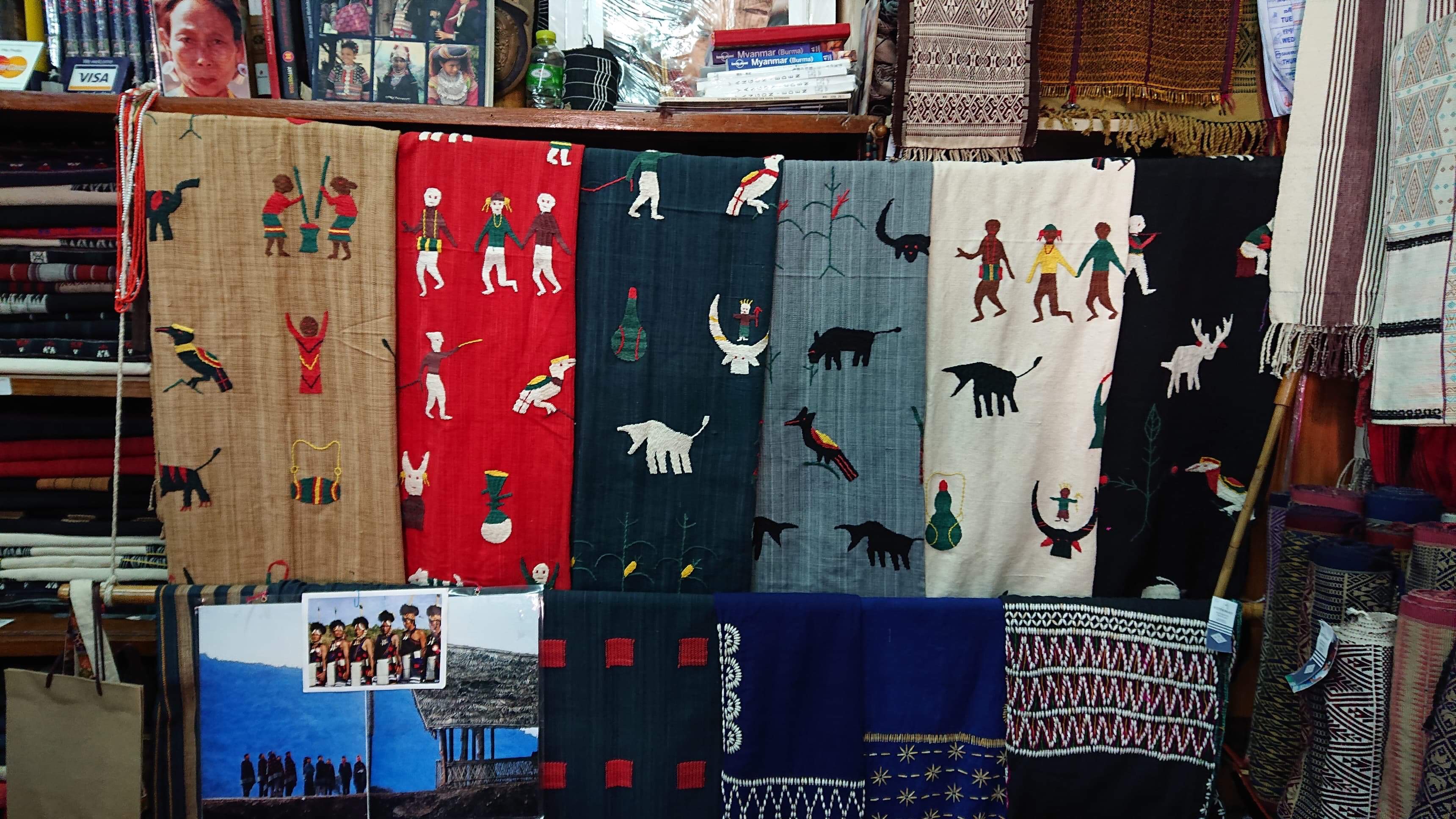 ミャンマー・ナガ族の手刺繍布シリーズ。6月のバッグ展で大放出 | kibi