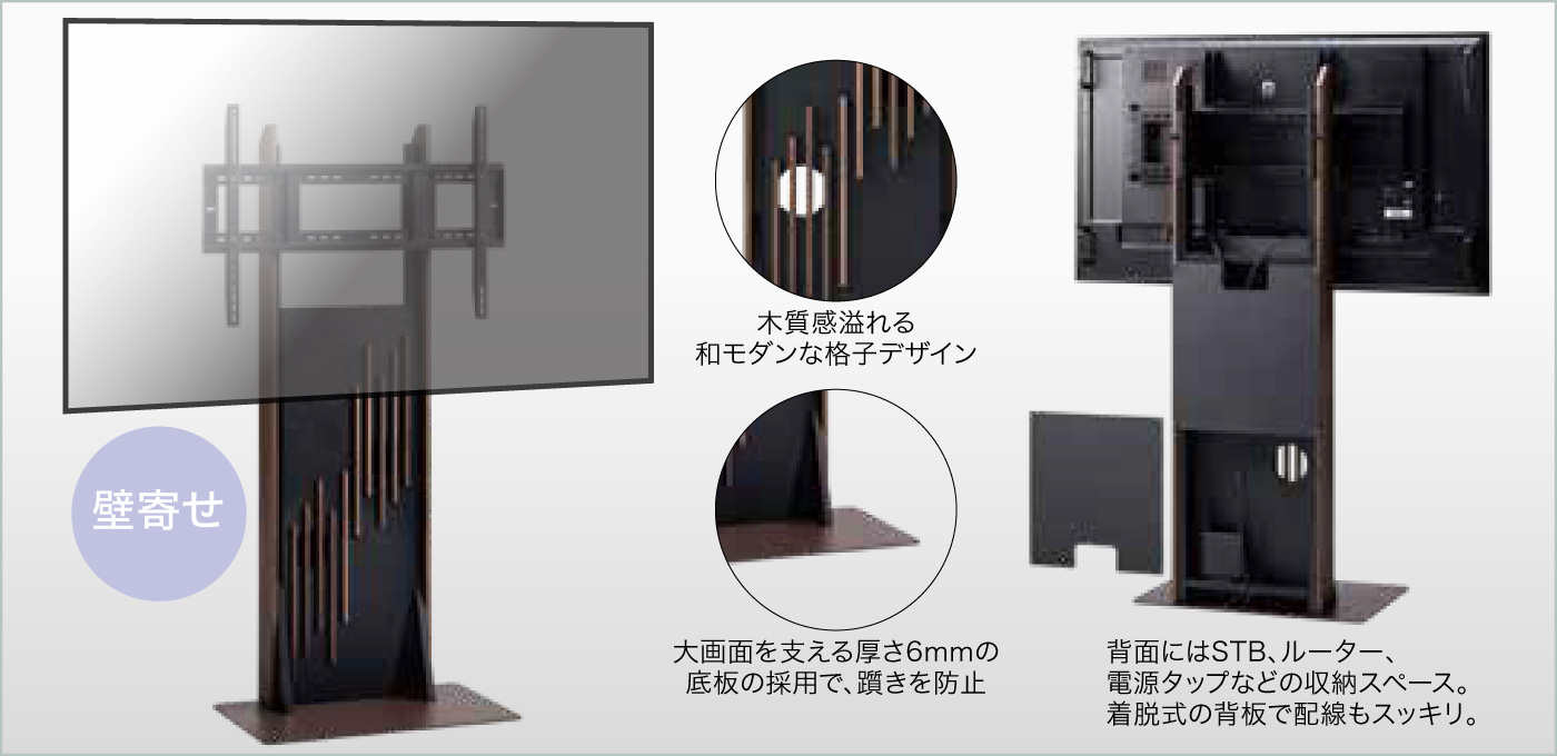 木調サイネージスタンド RKY | ケイアイシー｜プロジェクター