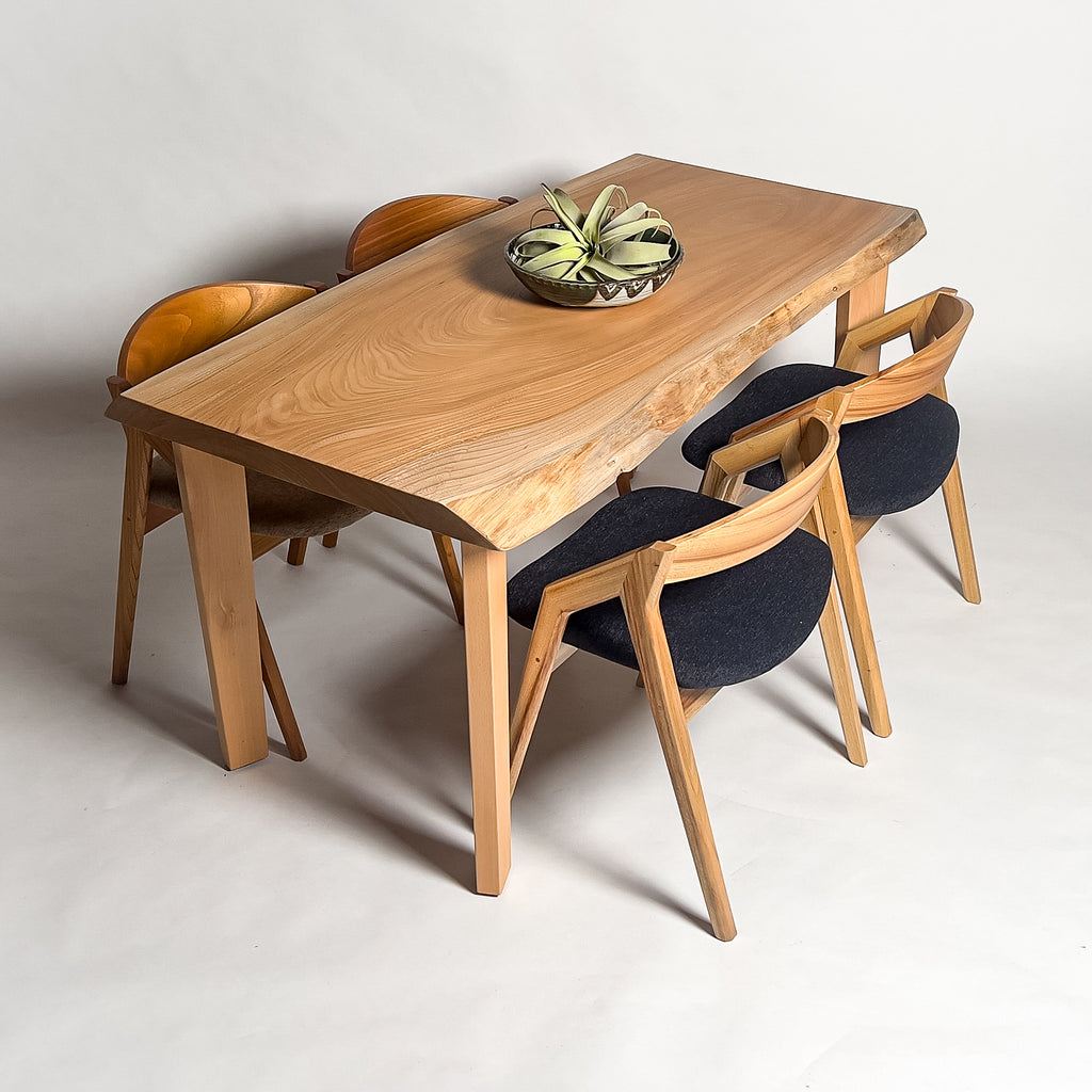 KIDOMEIMOKU 欅一枚板ダイニングテーブル｜140cm(4人掛け) – 【公式