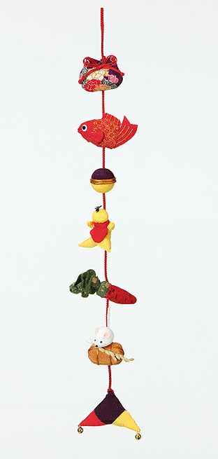 京ちりめんキット・下げ飾り・金運 |生地 和柄/和布/ちりめん手芸通販