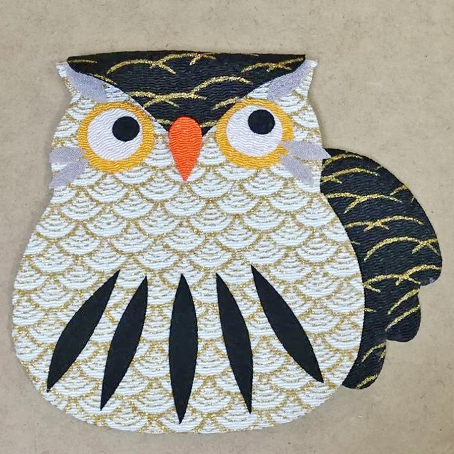 ちりめん手芸キット お細工つりびな「11月ふくろう」 |生地 和柄/和布