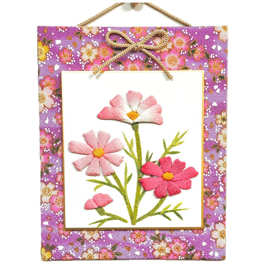 押し絵色紙細工キット なごみの花八景 コスモス |生地 和柄/和布