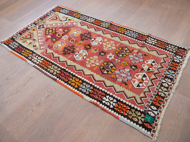 オールドキリム キリムラグ トルコ・エシュメ 154×83㎝ (No.07406