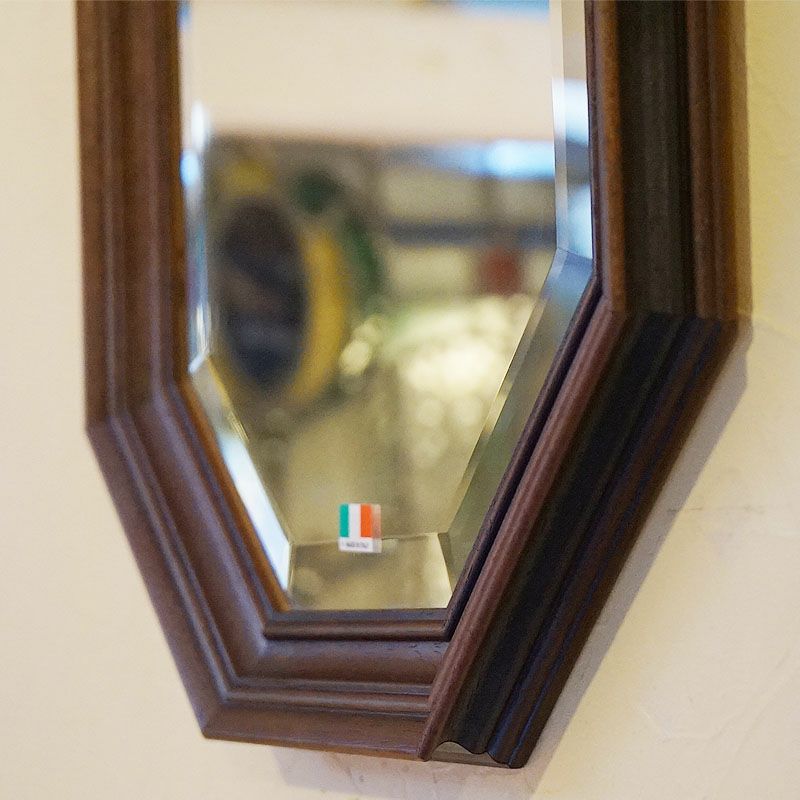 ベストセラー」 イタリア製 八角ミラー 壁掛け アンティーク風 開運 八