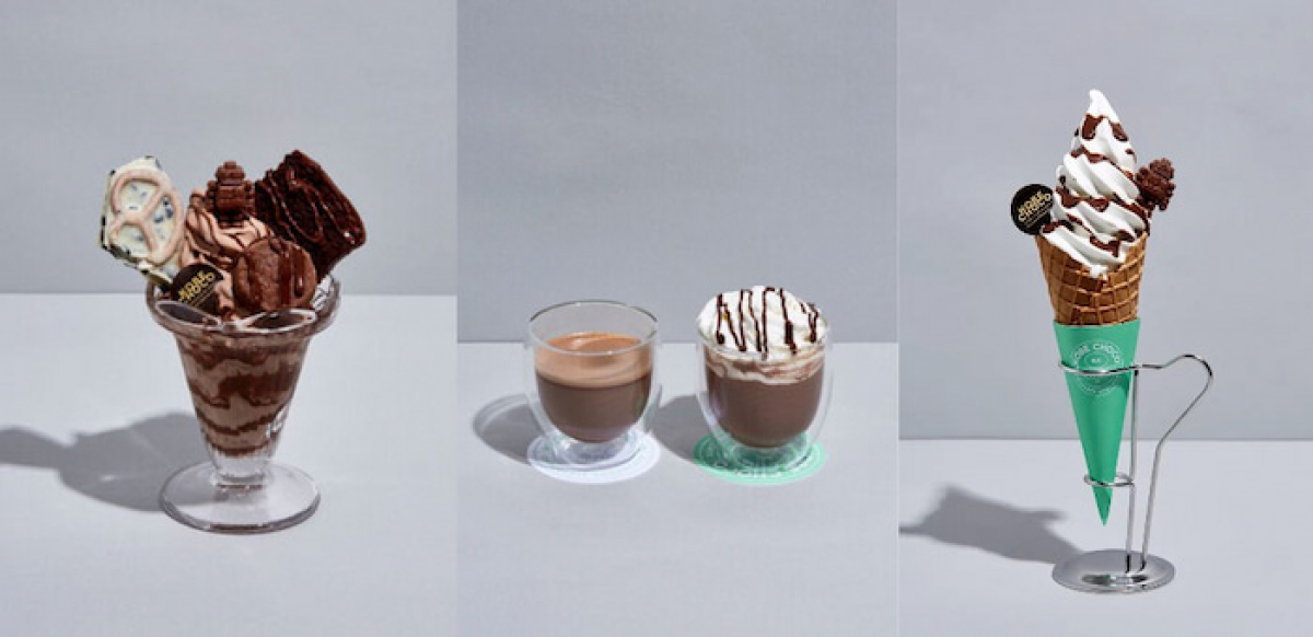 ショップ併設！パフェ・ドリンク・ソフトクリームとチョコ尽くし 本格