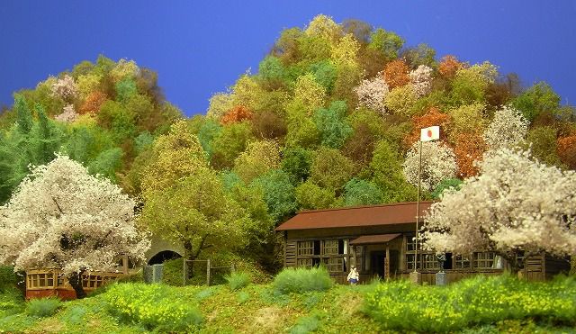 情景作家 --昭和のミニチュア」 樹木模型とジオラマ販売 ジオラマ工芸