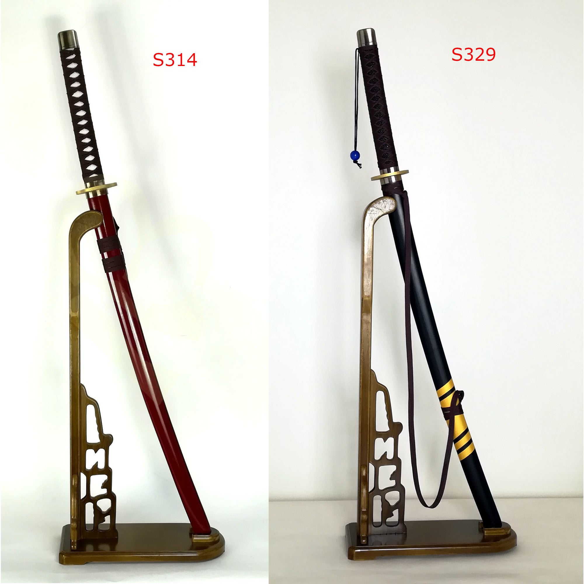 刀掛け 1本縦掛け 1段 刀スタンド 縦掛 無垢材 刀掛台 原木 刀置き 剣