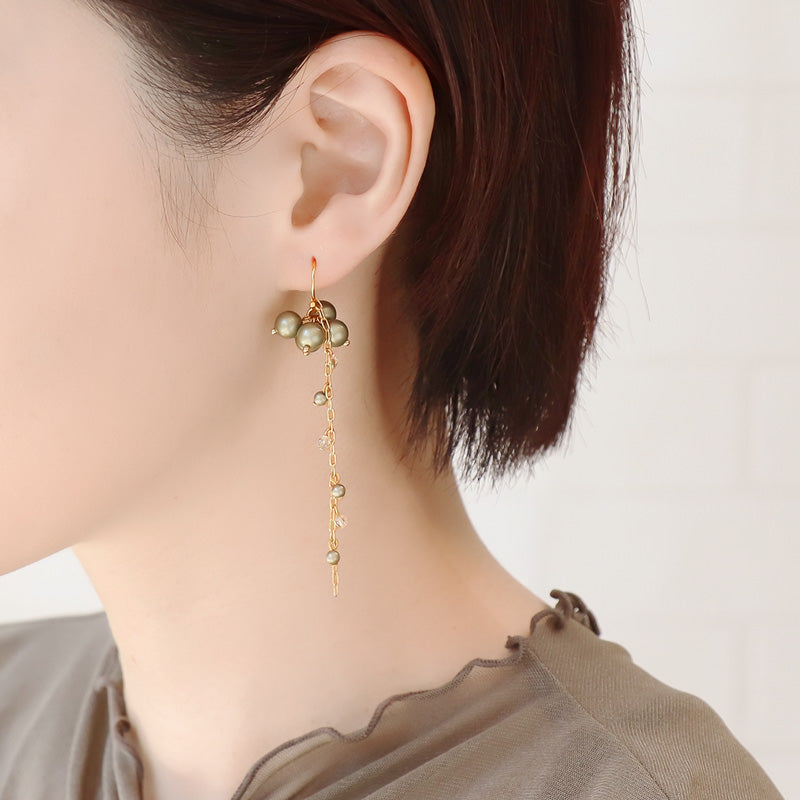 レシピNo.KR1245 クリスタルパールのエレガントピアス4種 – 貴和製作所