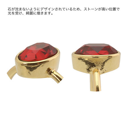 ピアス ステンレス 石座カン付 #4428 ゴールド – 貴和製作所オンライン