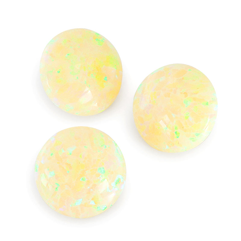 人工オパール(KYOTO OPAL) ラウンド レモンイエロー – 貴和製作所