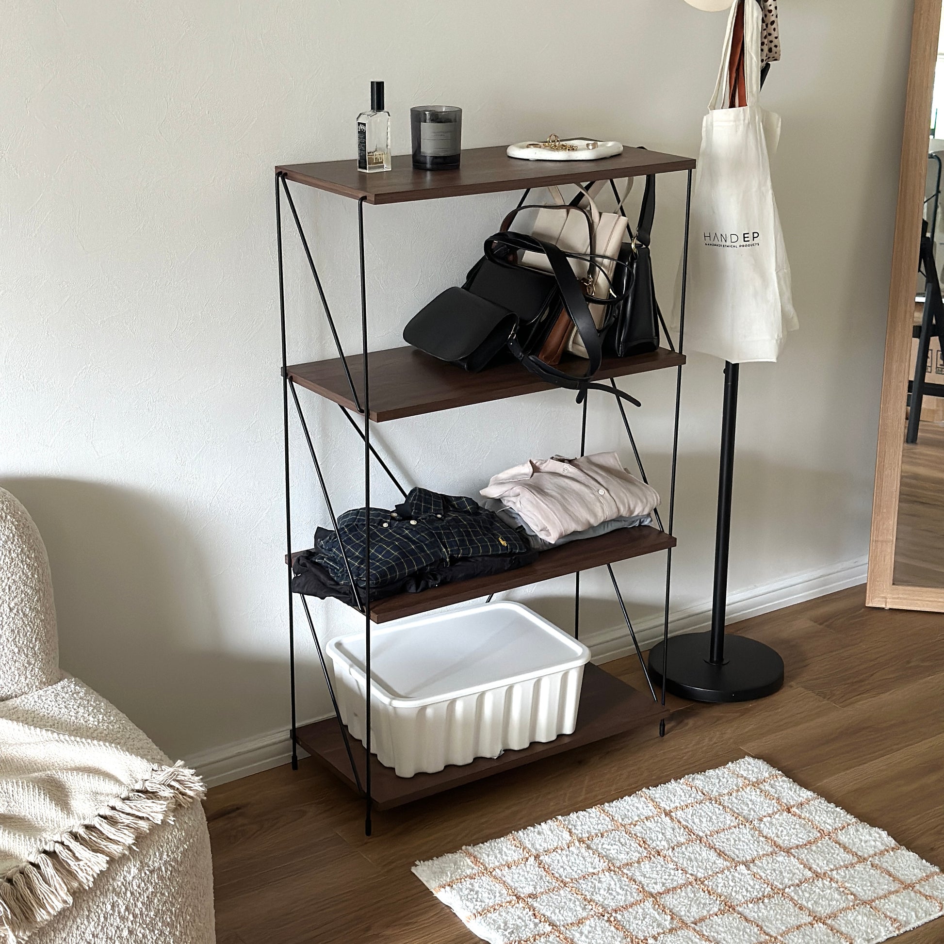 シェルフ｜工具不要EZBO｜ワイヤーラック幅60 - territory