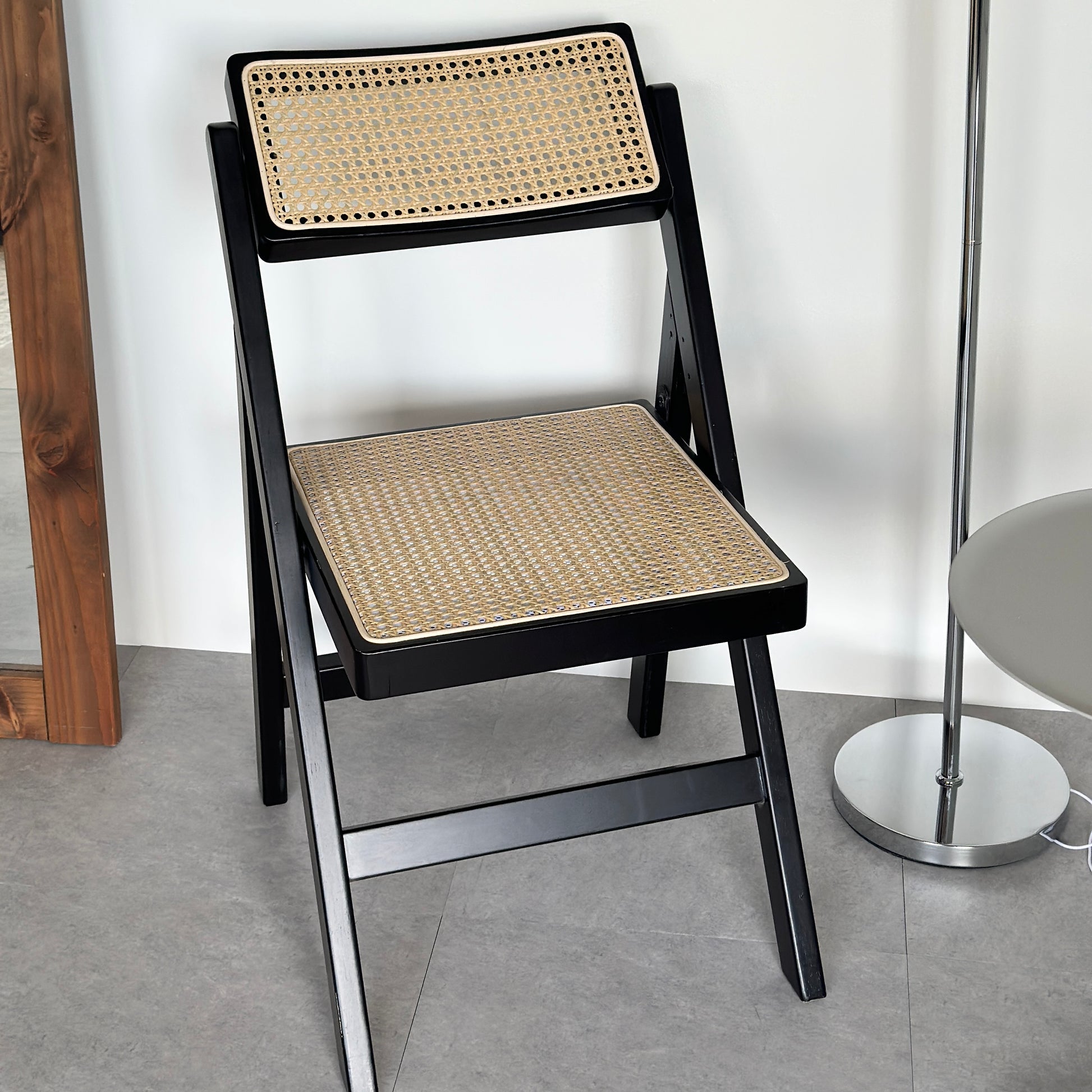 折り畳み式ラタンチェア ブラック – territory