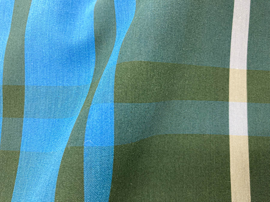 KYC413-W 1 T／C先染めタイプライターチェック｜先染め｜小紋工房