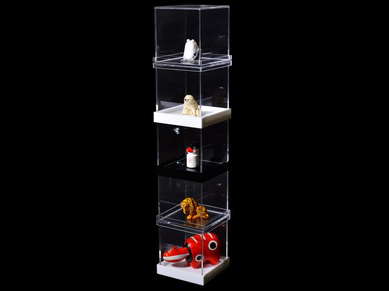 スタック式3mmアクリル製ショーケース（セミオーダーサイズ）-サイン