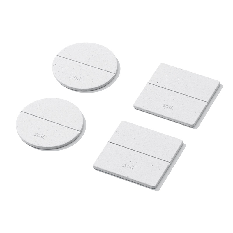 soil｜GEM コースター2枚組 サークル/スクエア | KONCENT Web shop