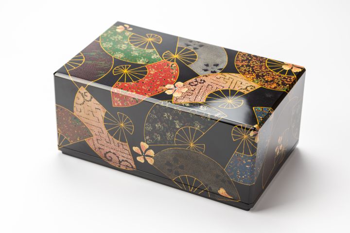 角箱 ちらし塗 扇子 | 津軽塗 小林漆器のネット通販