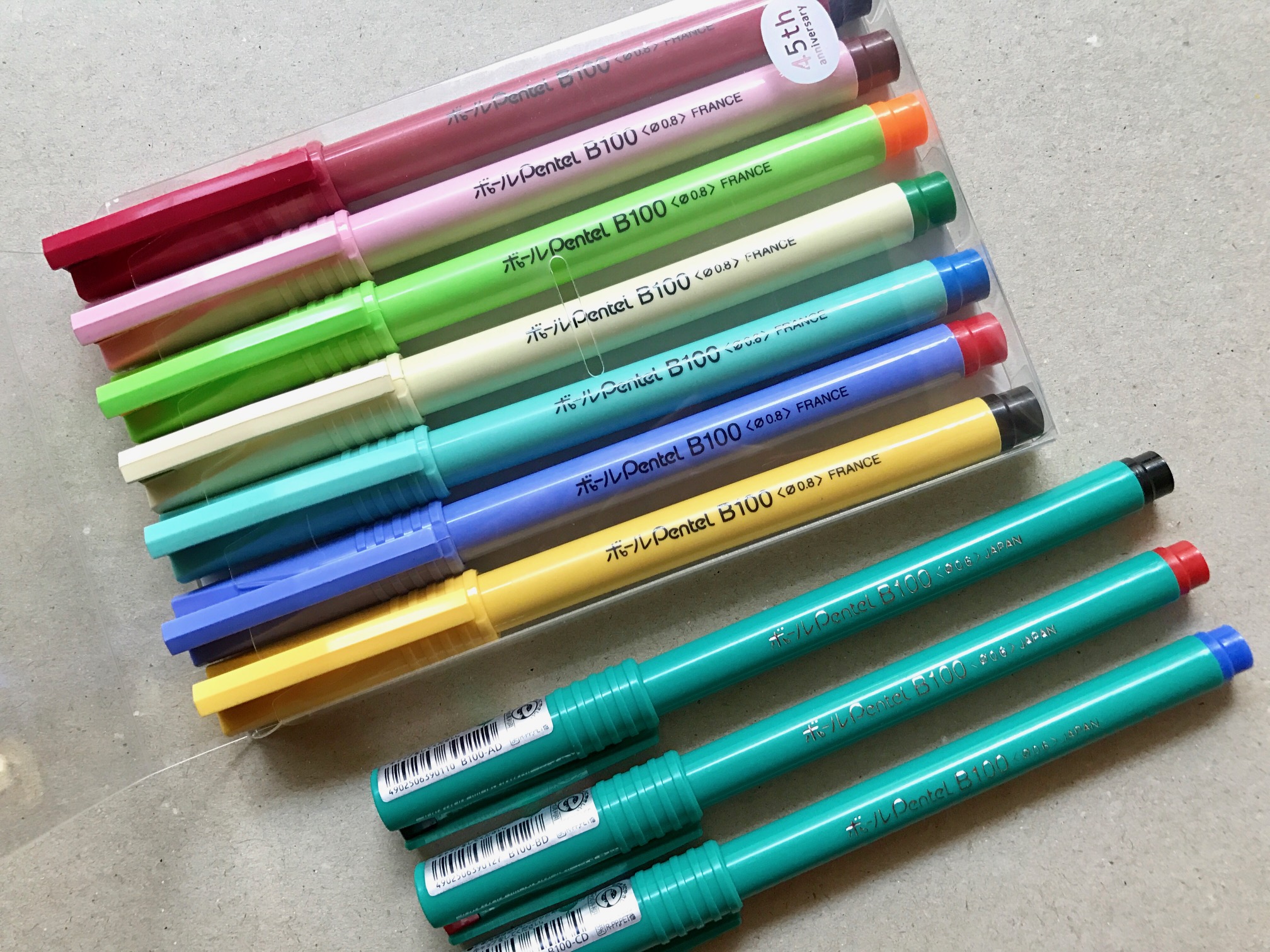 小日向京のひねもす文房具｜第九十九回「ぺんてる ボール Pentel 45