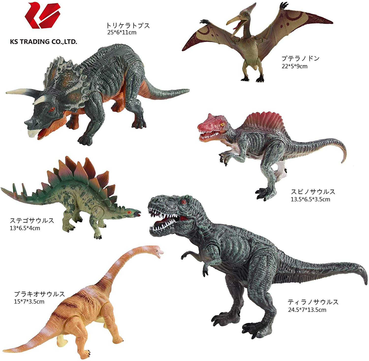 可動できる恐竜フィギュア 恐竜の世界セットC | KOBE STORE