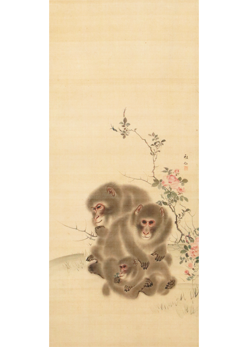 森狙仙 長春猿之図 | 古美術瀬戸