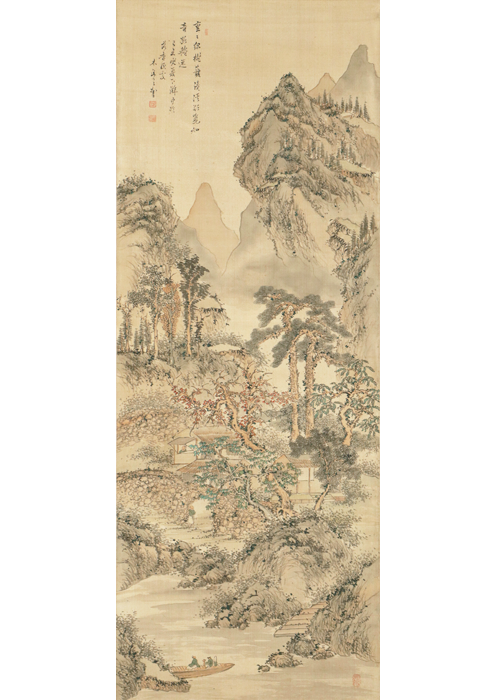 木下逸雲 秋景山水図 | 古美術瀬戸