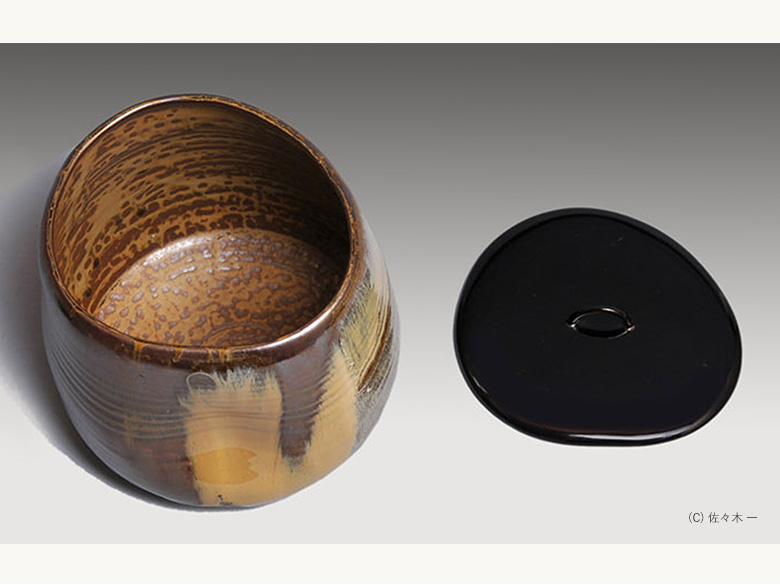 小堀遠州流 茶道 –松籟会– ｜ 遠州ごのみ 「高取焼 遠州切型水指」