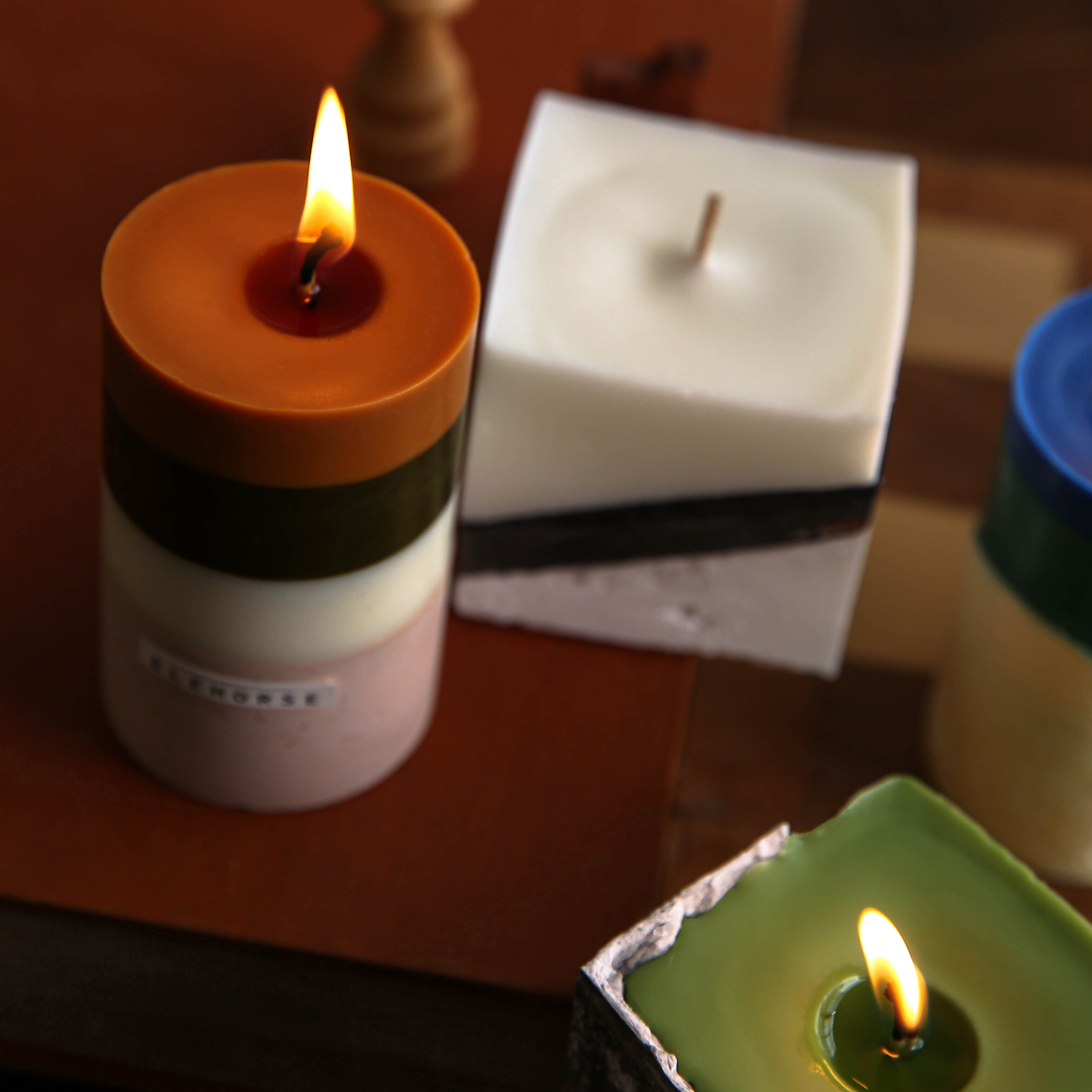 バイカラーブロックキャンドル – kocol