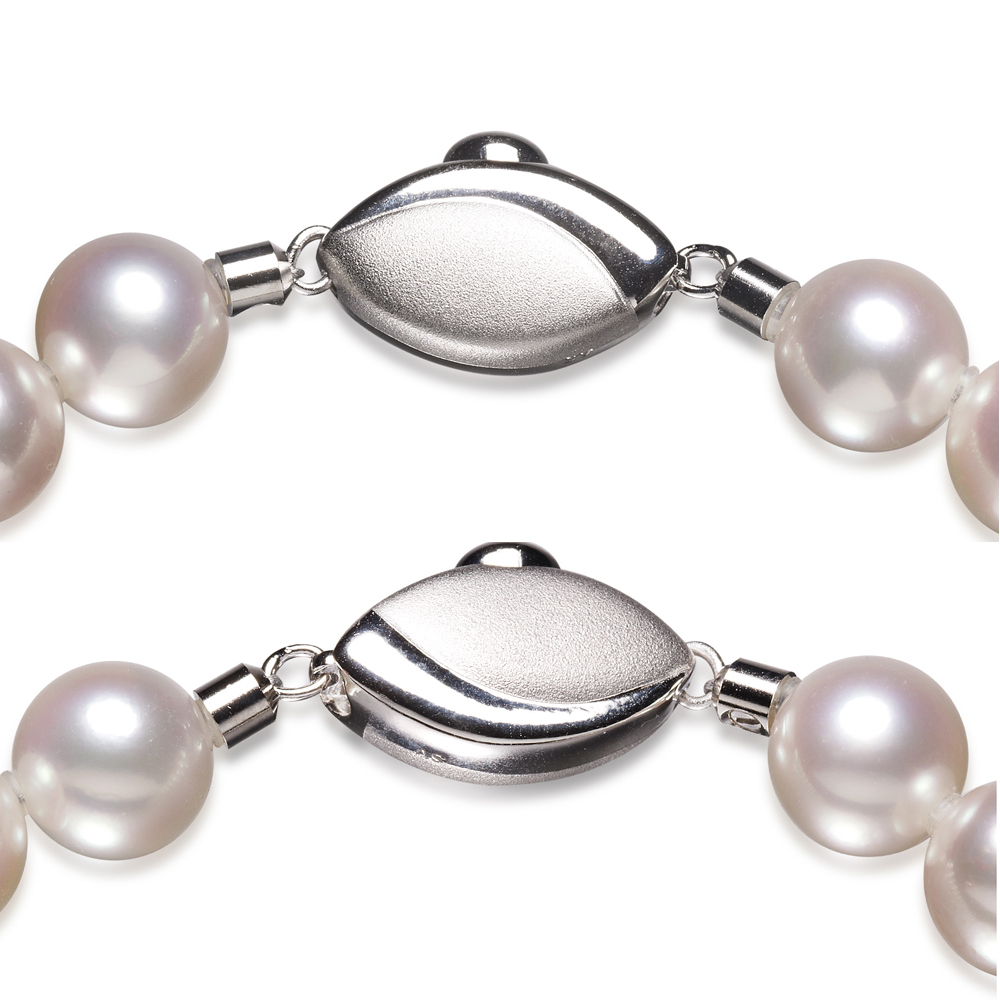 オーロラ天女 花珠真珠ネックレスセット（8-8.5ミリ 無調色タイプも有