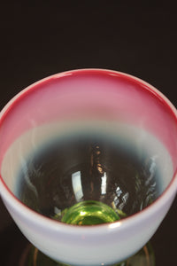 三色縁赤乳白ぼかし氷コップ Z-8 在庫1個 – 古福庵 [ KOFUKUAN