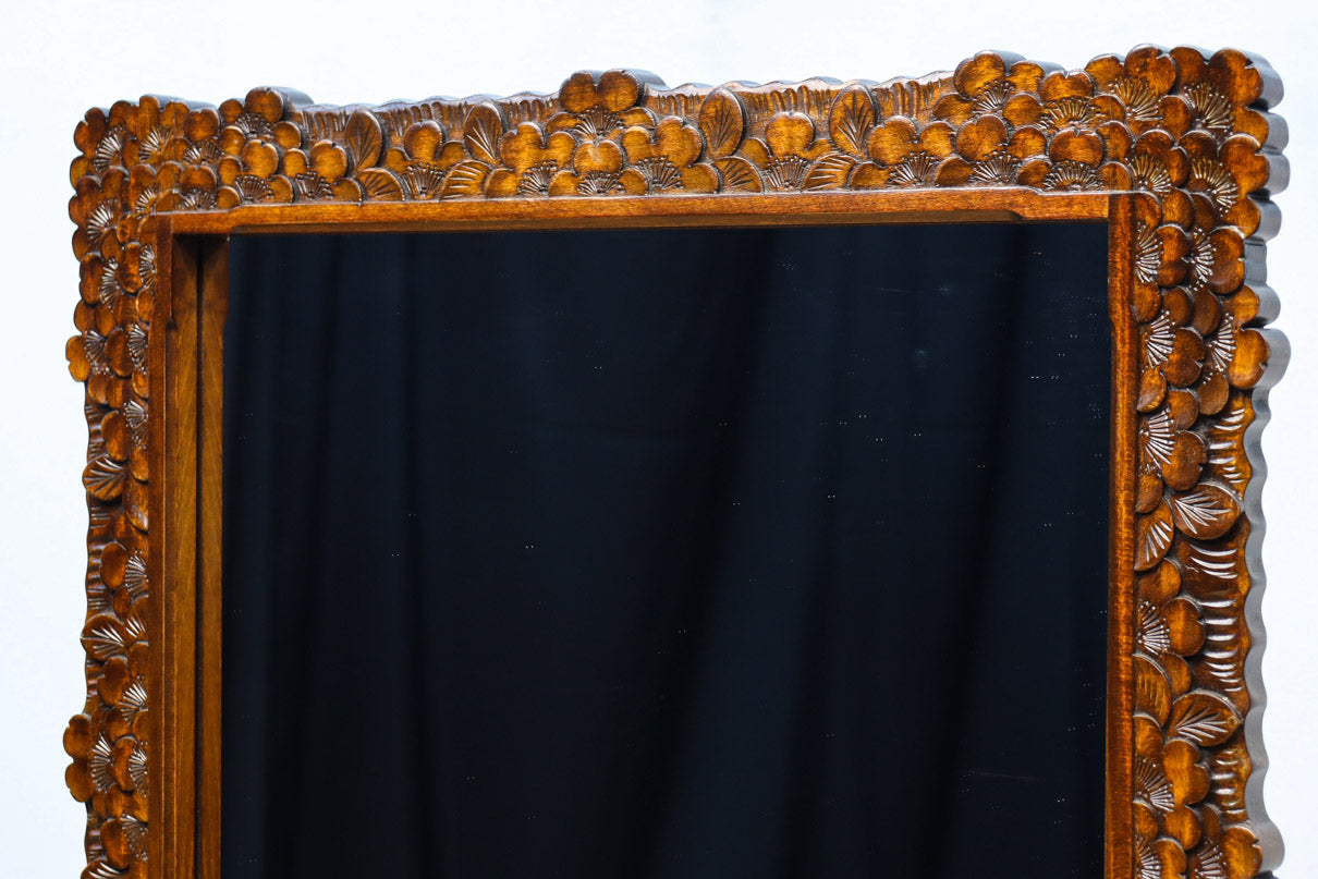 軽井沢彫りの上品な桜模様が浮かぶ鏡台 BB3164 – 古福庵 [ KOFUKUAN