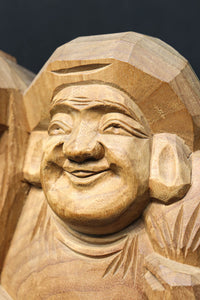 笑顔が魅力的な大きな木彫りの大黒様 DC3891 – 古福庵 [ KOFUKUAN