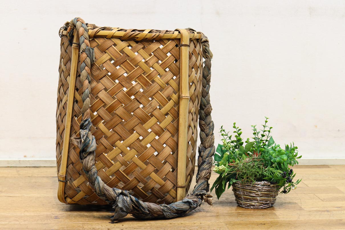 染め竹風カゴ 30個セットまとめ売り 染め竹風カゴ 30個セットまとめ