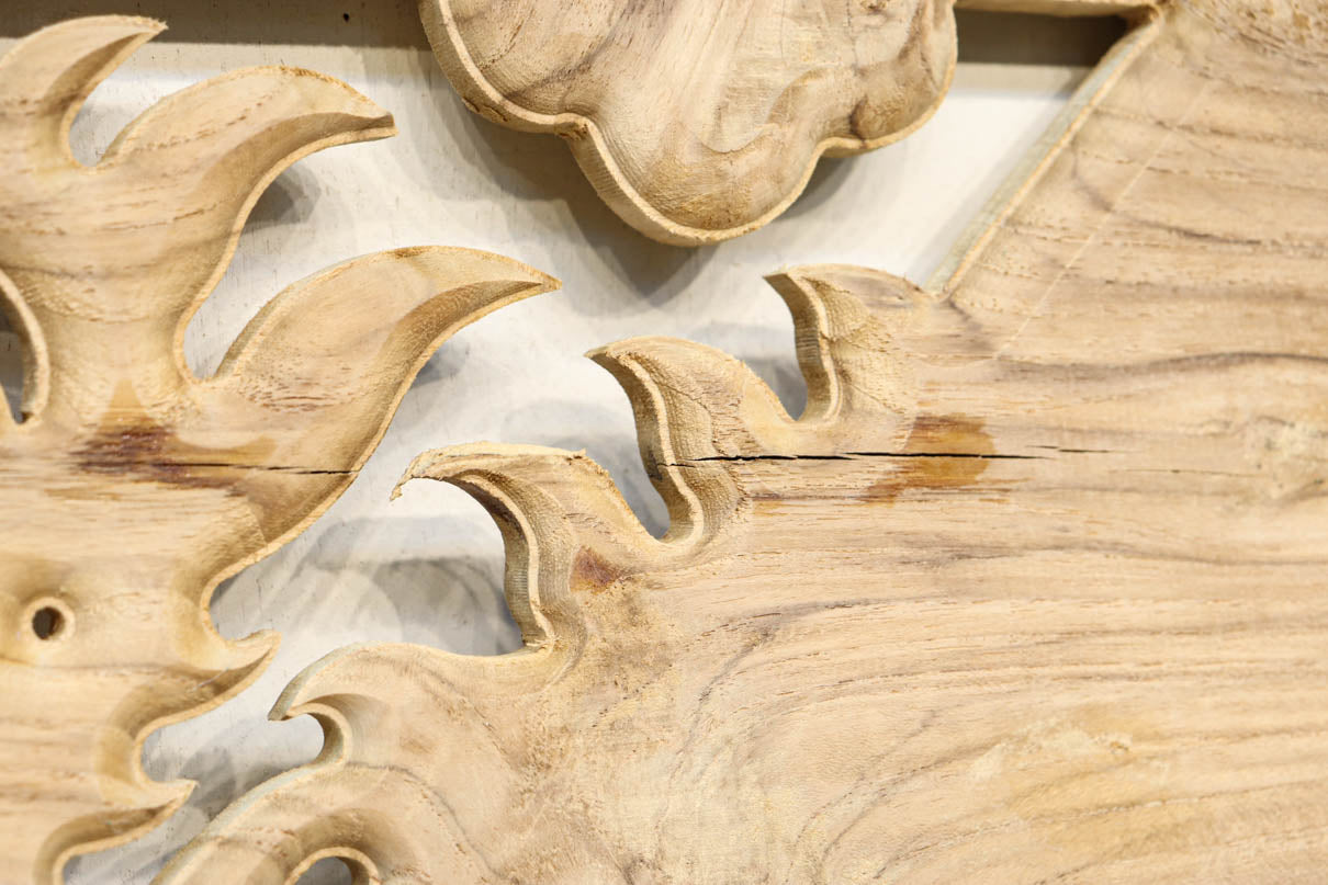 洗練されたデザインで龍を描いた彫刻飾り DC6377 在庫1枚 – 古福庵