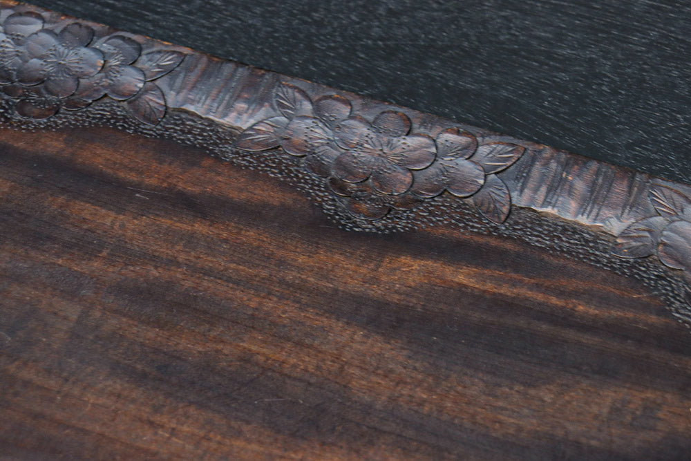 軽井沢彫の桜彫刻が華を添える角盆 DC8920 – 古福庵 [ KOFUKUAN