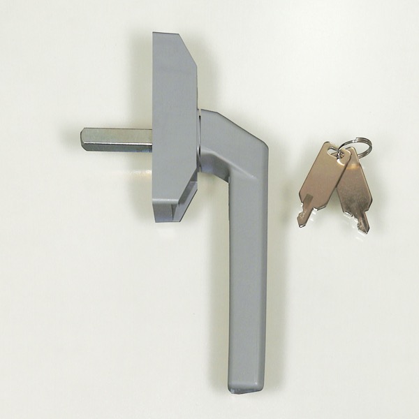 小池ガラス店 / ビル用鍵付きハンドル キーNo : A (L) 色 : SG 軸芯