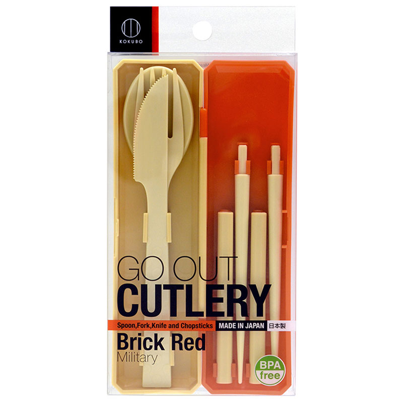 GO OUT カトラリー ミリタリー ブリックレッド | 商品情報 | KOKUBO