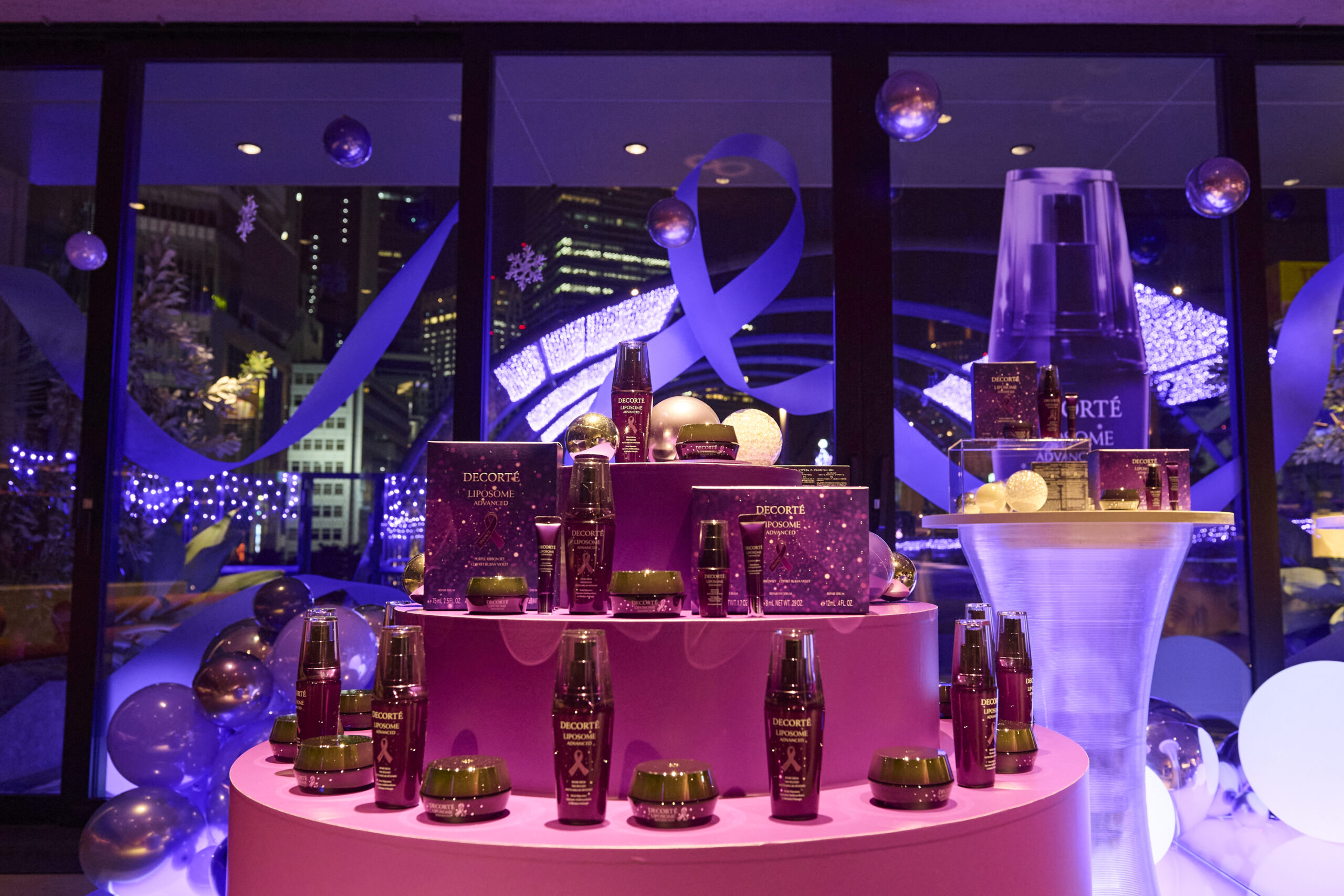 コーセー、3回目となる「コスメデコルテ パープルリボンプロジェクト