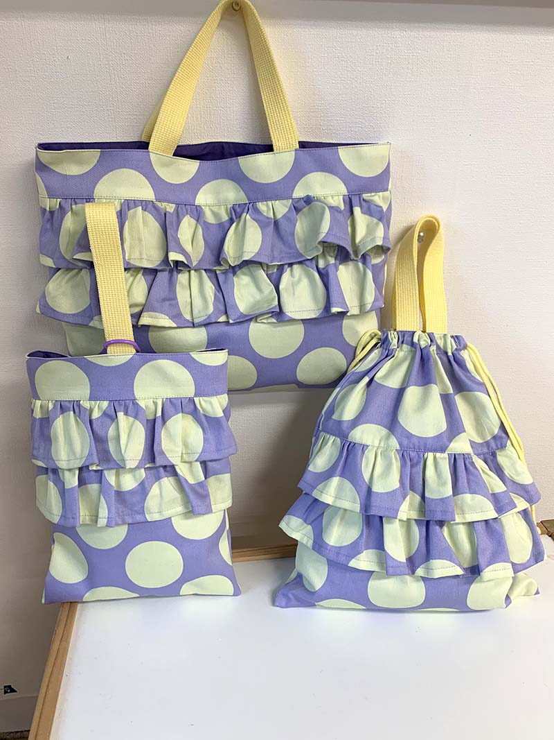 フリルたっぷり！ 入学グッズ3点セットの作り方 | 無料レシピ | KOKKA