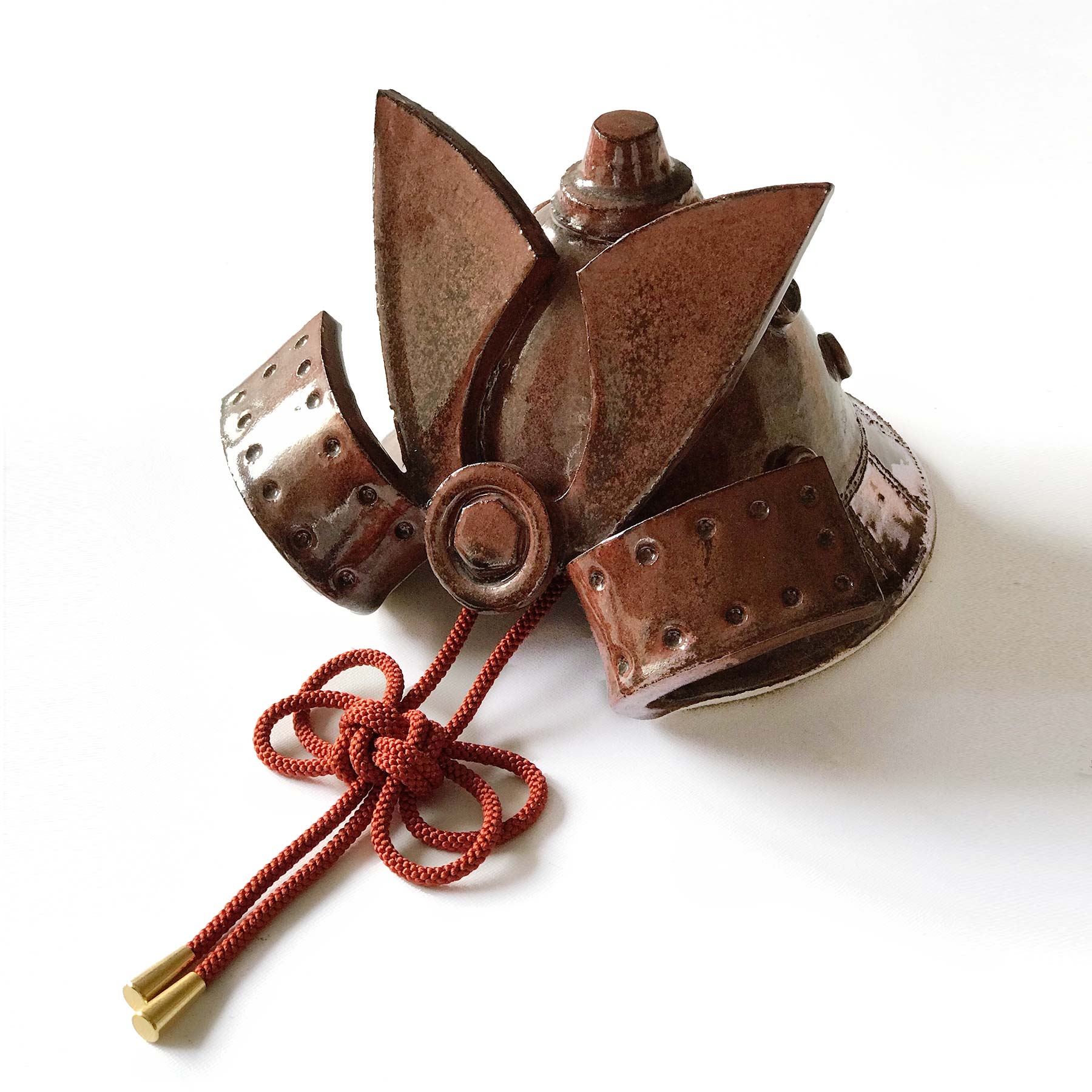 兜飾り:陶芸作家福岡美里のSAMURAI KABUTO - 77,000円