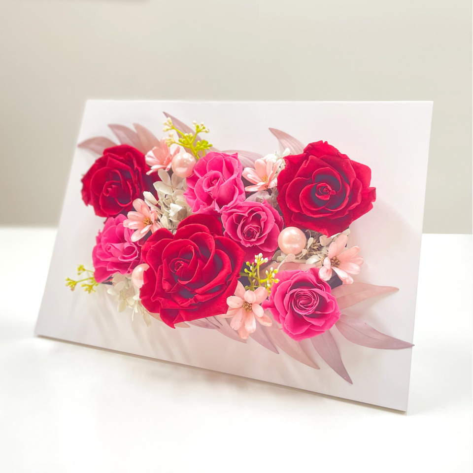 こころ粋 / プリザーブドフラワー ”壁掛けアレンジ” ～Princess rose～