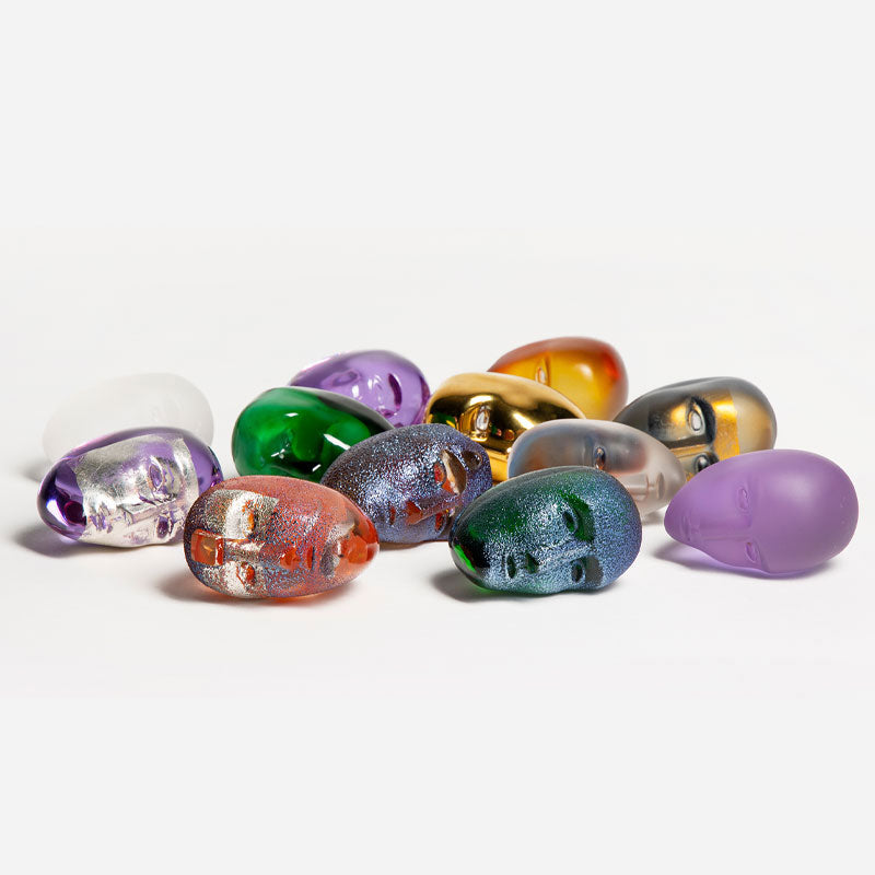 Kosta Boda Brains I Dreamed Of A Blue Horse Purple Crystal Glass Art