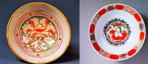 赤絵と色絵/宋赤絵・柿右衛門・藤本能道・色絵磁器・釉描加彩｜美術品