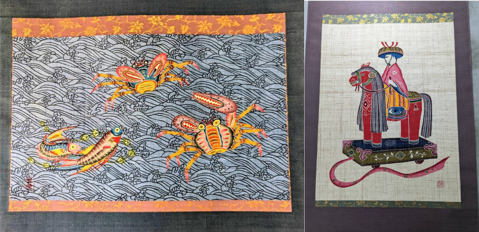 花咲く布・紅型/城間びんがた工房/城間栄喜・栄順/衰亡の危機を超えて