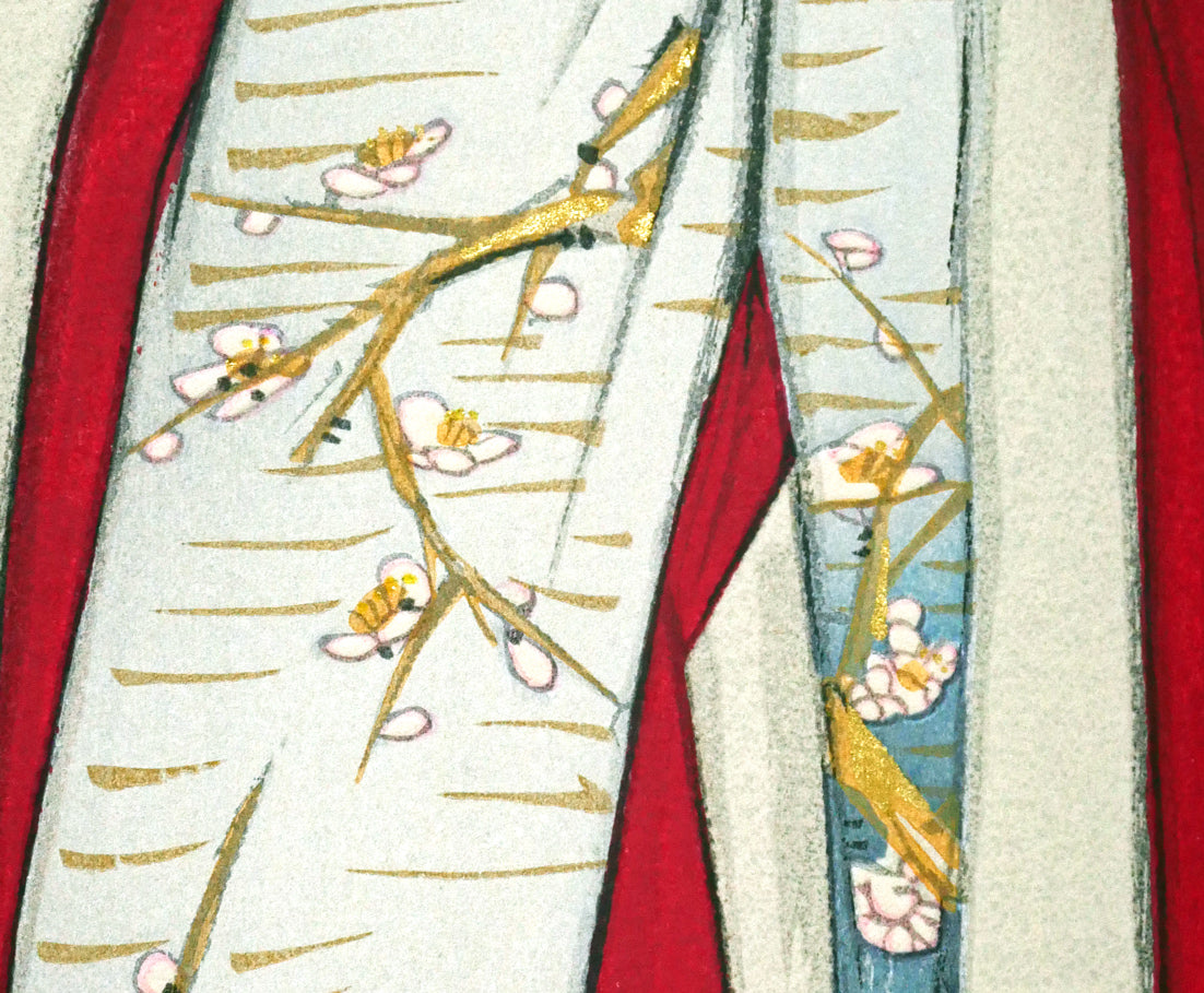 竹久夢二「立田姫」木版画 絵画買取・販売の小竹美術