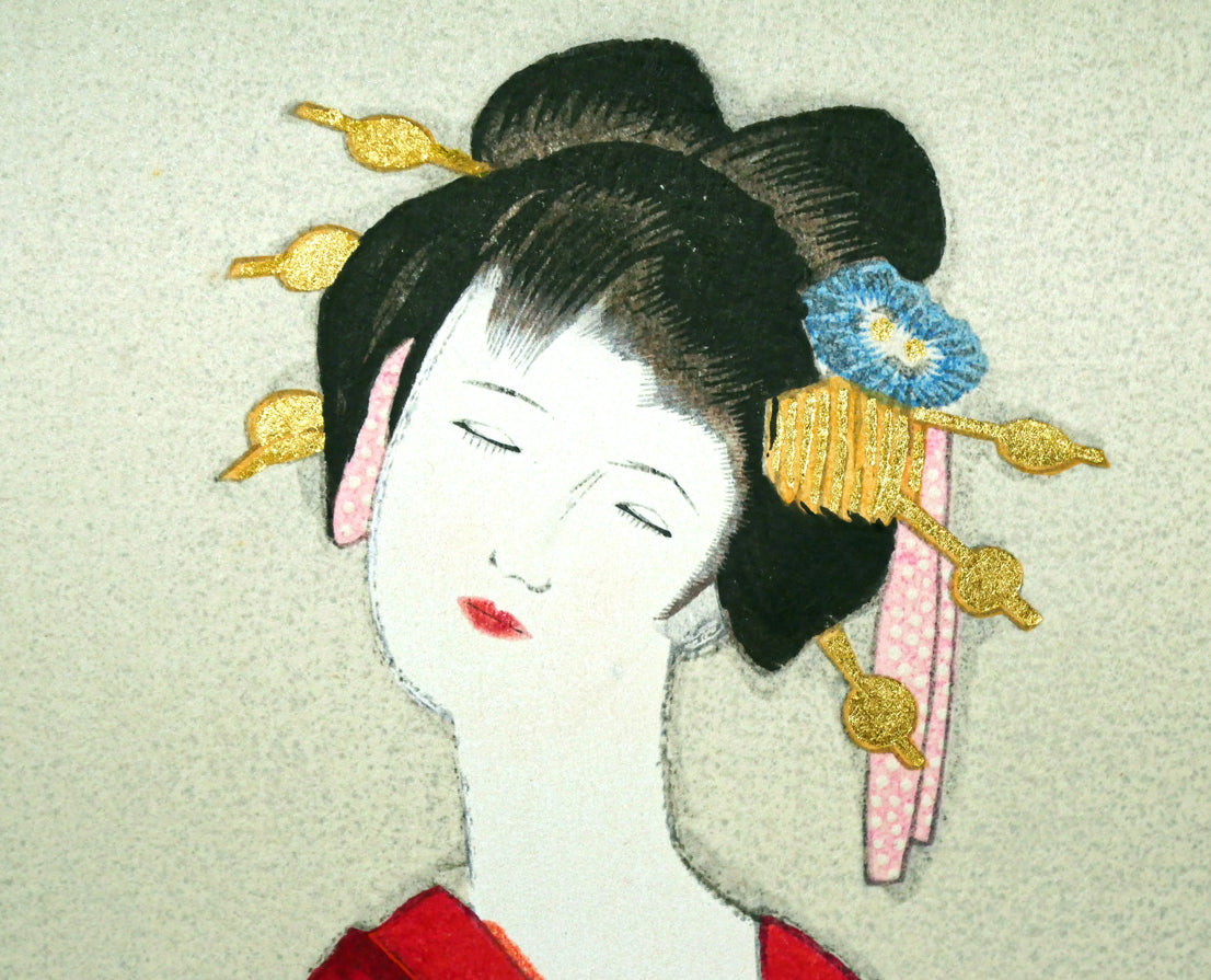 竹久夢二「立田姫」木版画 絵画買取・販売の小竹美術